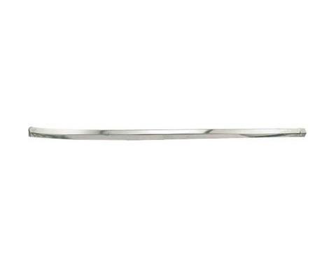 Ford Mustang Upper Windshield Moulding - Front Outside - Right - Bright Metal - Coupe & Fastback