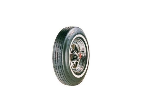 Tire - 695 x 14 - 7/8 Whitewall - Goodyear Power Cushion