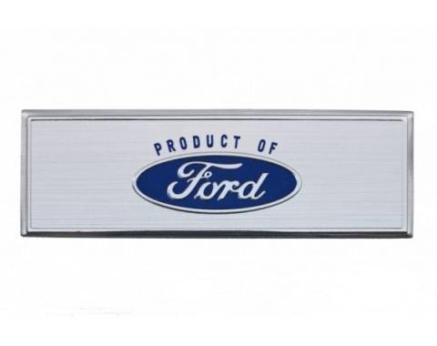 Ford Mustang - Scuff Plate Emblem, Blue, 1967