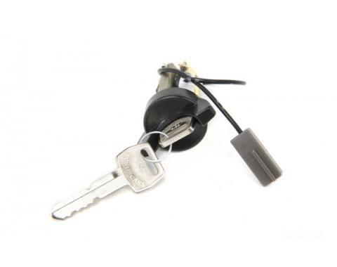 Ford Mustang Ignition Lock Cylinder w/ 2 Keys, Black 1979-93