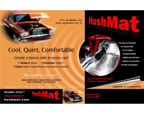 Hushmat Ultra Insulation, Door Or Firewall, For Chevelle, 1968-1972