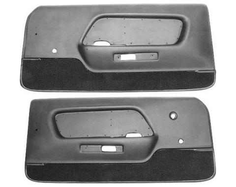 Ford Mustang Door Trim Panels - Black - Deluxe Interior