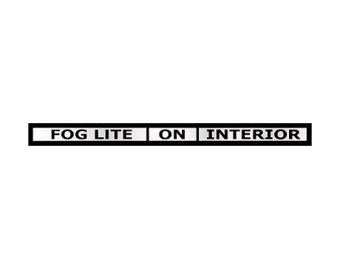 Ford Mustang Decal - Shelby Fog Light - Interior Light Console
