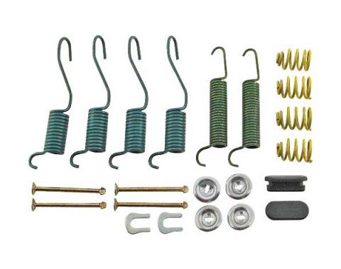 Ford Mustang Drum Brake Hardware Kit - Rear - 9 x 1-1/2 Brakes - 6 Cylinder Except Convertible