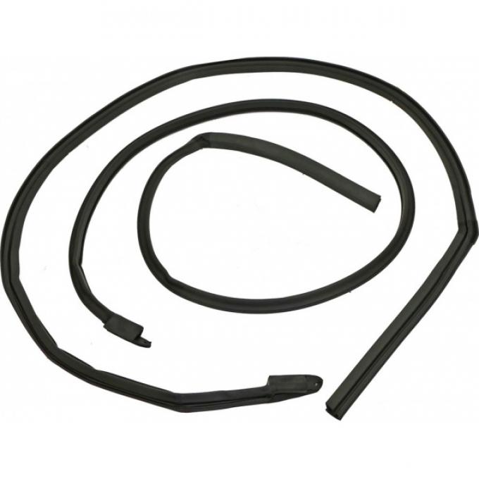 Ford Mustang Roof Rail Seals - Rubber - Fastback