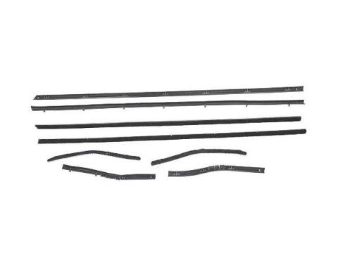 Ford Mustang Belt Weatherstrip Kit - 8 Pieces - Inner & Outer - Convertible - Door Windows & Rear Quarters