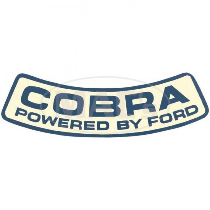 Ford Mustang Air Cleaner Decal - Cobra Powered By Ford - For Shelby