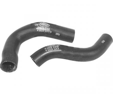 Ford Mustang Radiator Hose Set - 2 Hoses - Script - 260 V-8