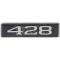 428 Hood Scoop Emblem - Correct Die-Cast