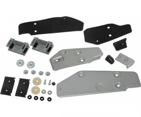 Door Glass Bracket and Stop Kit - Front and Rear - Left Side