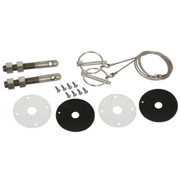 Ford Mustang Hood Pin Kit Stainless Steel