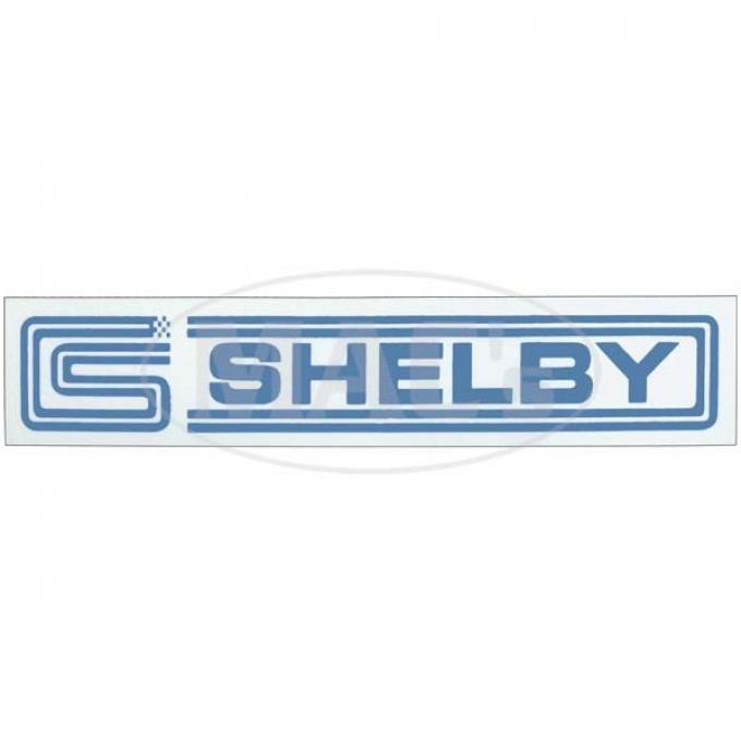 Decal - Shelby Logo - 1-1/2 High X 7-1/2 Long