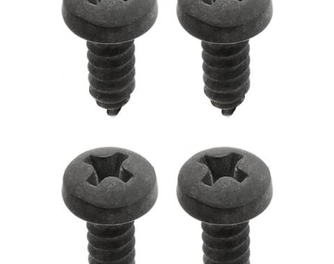Redline Restomotive® 1971-1973 Mustang / Cougar 4 Piece Automatic Transmission Shift Selector Dial Housing Attaching Hardware Set for Cars Without A Console