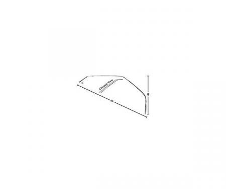 thumbnail image 2 of Dynacorn Stainless Steel Roof Drip Rail Molding – 1969-1970 Mustang Coupe, Pair LH & RH M3649B 2 of 5