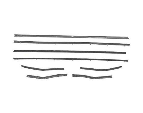 Ford Mustang Belt Weatherstrip Kit - 8 Pieces - Inner & Outer - Coupe - Door Windows & Rear Quarters