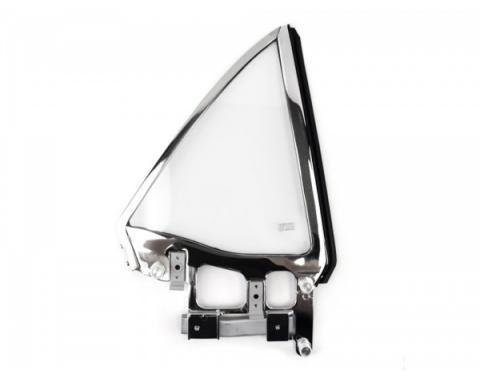 Ford Mustang - Convertible Quarter Window Assembly, Right, Clear, 1967-1968