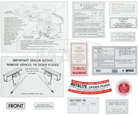 Decal Kit - 1965 Mustang