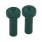 Door Lock Buttons - Green Plastic