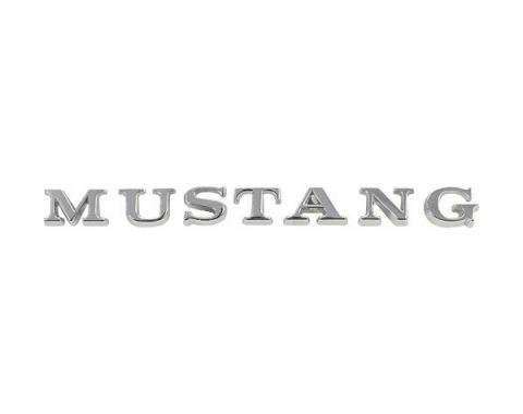 Ford Mustang Trunk Lid Letter Set - Mustang - Chrome - Individual Letters - Pin Type