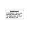 Ford Thunderbird Voltage Regulator Decals, Radio Warning, 1961-62