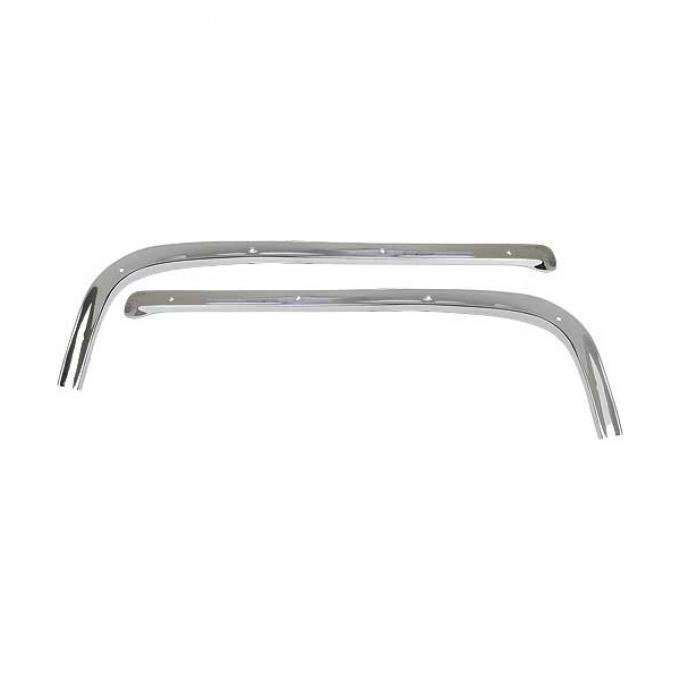 Ford Mustang Top Boot Mouldings - Hockey Sticks - Right & Left - Bright Finish