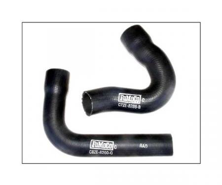 Ford Mustang Radiator Hose Set - 2 Hoses - Script - 390 Or 427 Or 428 V-8