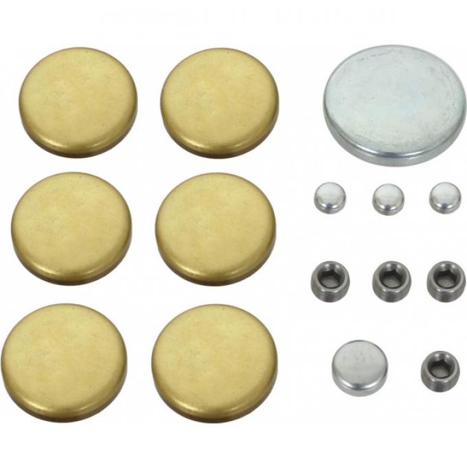 Ford Pickup Truck Soft Plug Set - Brass - 302 V8