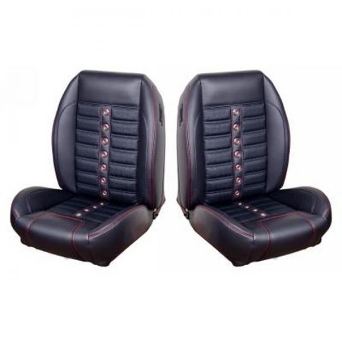 Mustang Convertible Sport X Vinyl Front & Rear Seat Covers,1971-1973
