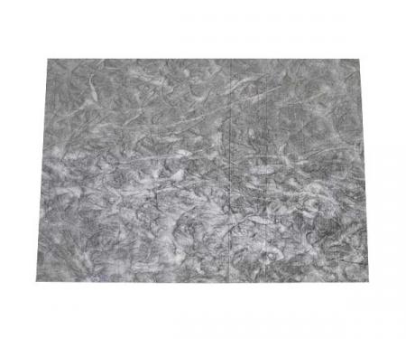 Hood Insulation - One Piece - 48 x 65 - Cut To Fit - Gray/Black