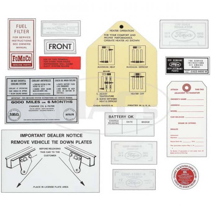 Decal Kit - 1964-1/2 Mustang