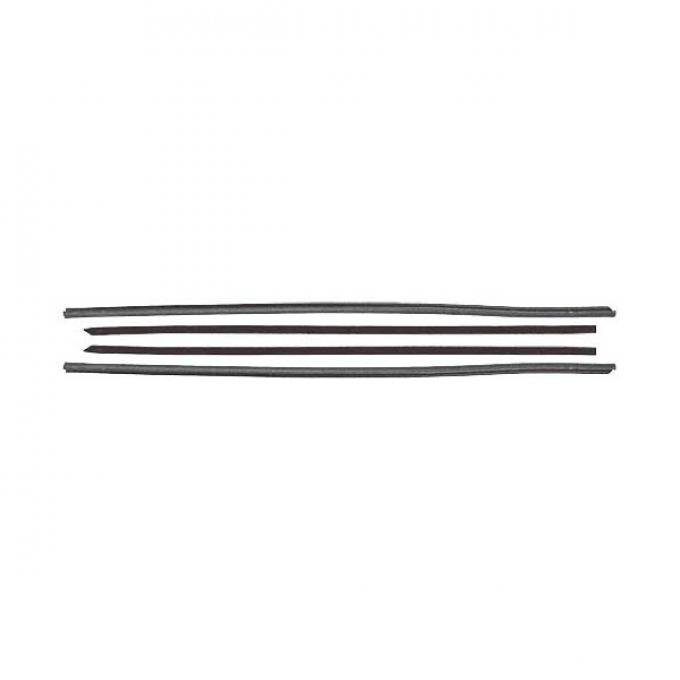 Ford Mustang Belt Weatherstrip Kit - 4 Pieces - Inner & Outer - Fastback - Door Windows