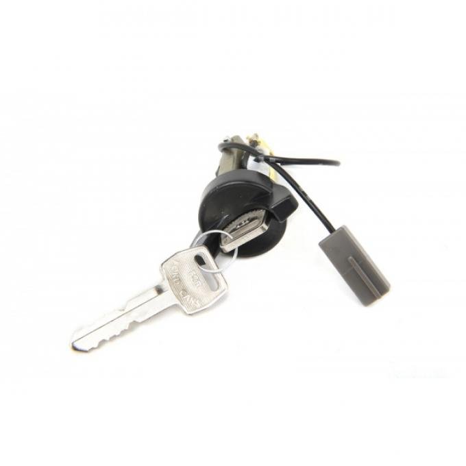 Ford Mustang Ignition Lock Cylinder w/ 2 Keys, Black 1979-93