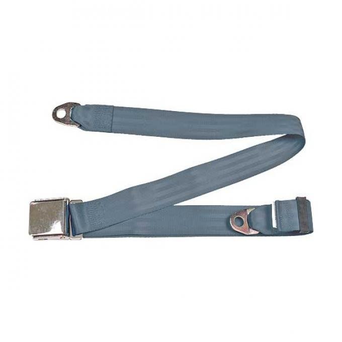 Seatbelt Solutions Universal Lap Belt, 74" with Chrome Lift Latch 1800604002 | Blue