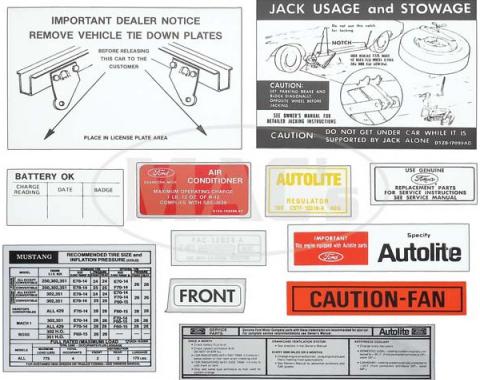 Decal Kit - 1971 Mustang