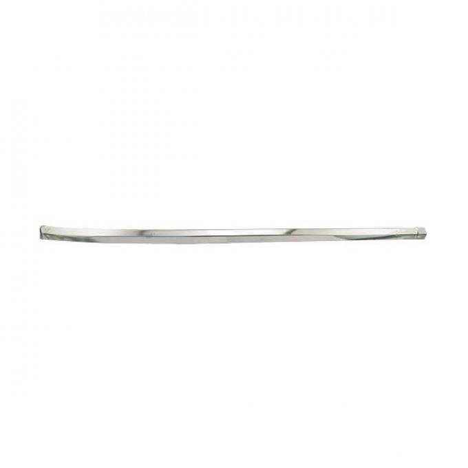 Ford Mustang Upper Windshield Moulding - Front Outside - Right - Bright Metal - Coupe & Fastback