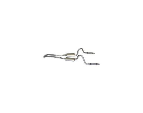 Ford Mustang GT Exhaust Sys 2” - W/resonator, No H pipe - Fits GT Tips 1965-66