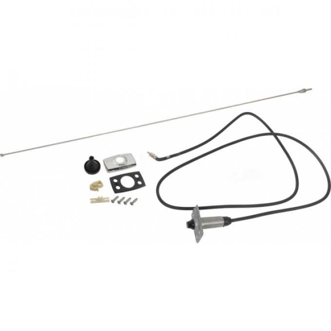 Daniel Carpenter Ford Mustang Radio Antenna Assembly - Stationary Tapered Whip Type Mast D3ZZ-18813