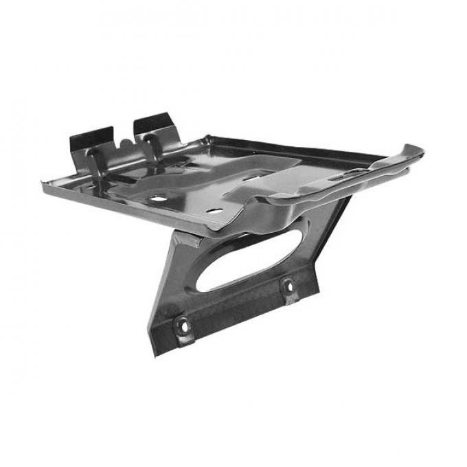 Ford Mustang Battery Tray - Painted Black - Bottom Clamp Type