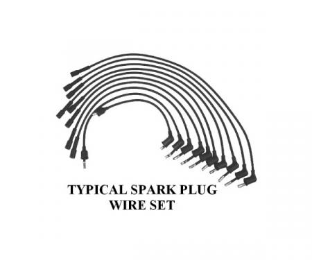 Flame Thrower Plug Wire Set - 351C, 390, 400 & 429 V8 - Ford & Mercury