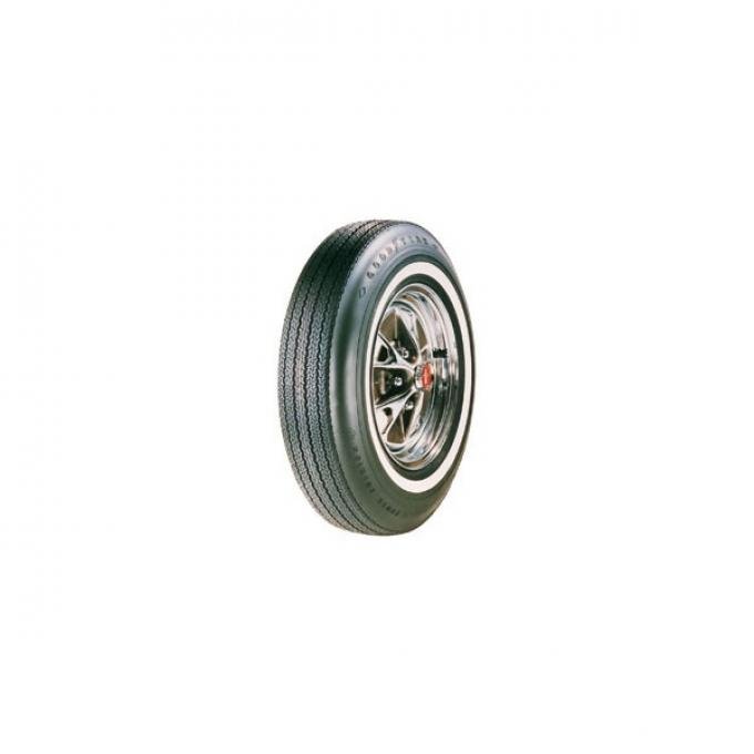 Tire - 695 x 14 - 7/8 Whitewall - Goodyear Power Cushion