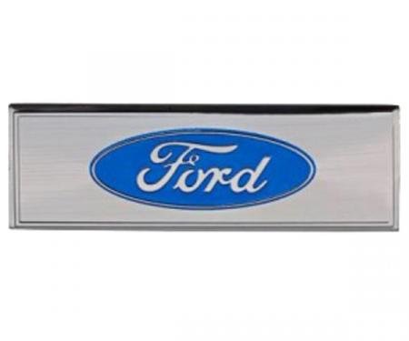 Ford Mustang - Scuff Plate Emblem, Blue, 1968-1973