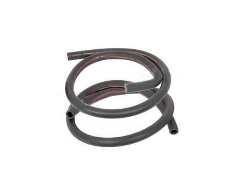 Ford Mustang Heater Hose Set - Exact Reproduction - 2 Pieces - Red Stripe - For Cars With Air Conditioning - Before 2-1-1970