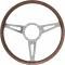 Steering Wheel, Woodgrain, 15 Diameter, Falcon, Ranchero, 1965-66