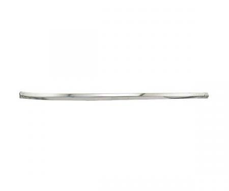 Ford Mustang Upper Windshield Moulding - Front Outside - Right - Bright Metal - Coupe & Fastback