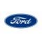 Ford Oval Decal - 6-1/2 Long - White Background - Self Adhesive