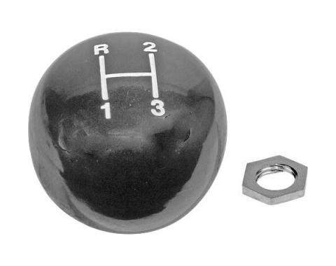 Gearshift Knob - Floor Shift - Black - Manual Transmission - Before 1-2-68