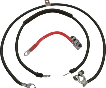 Ford Mustang Battery Cable Set - Reproduction - All 6 Cylinder & V-8 Engines From 11-11-1969 - Light Duty