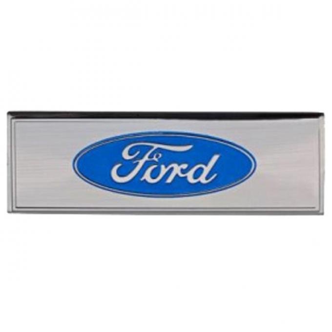 Ford Mustang - Scuff Plate Emblem, Blue, 1968-1973