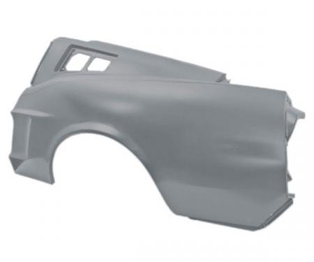 Quarter Panel - OEM Style - Left - Weld-through Primered - Late Fastback - Without Indentation