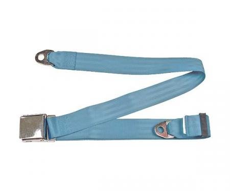 Seatbelt Solutions Universal Lap Belt, 74" with Chrome Lift Latch 1800744005 | Powder Blue